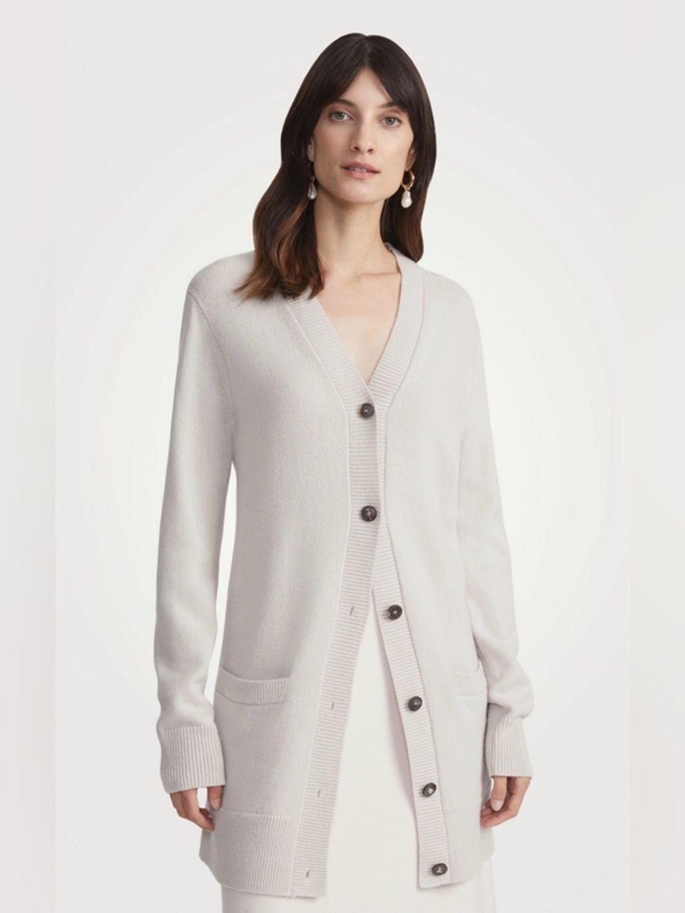 LAFAYETTE 148 NEW YORK Wool Cashmere Cardigan Size L